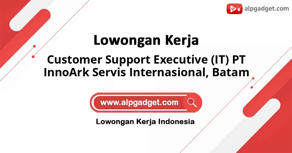 Lowongan Kerja Customer Support Executive (IT) PT InnoArk Servis Internasional di Batam