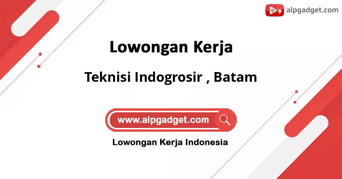 Teknisi Indogrosir, Batam sedang bekerja